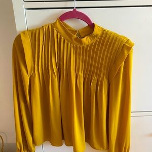 Pleated blouse, polyester, Babaton